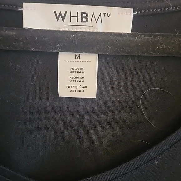 White House Black Market Classic Black Tee - Picture 2 of 9